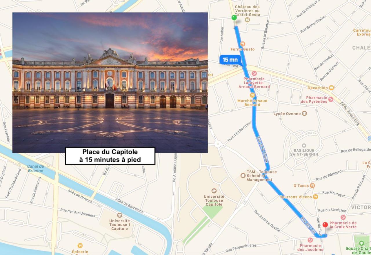 Le St Honore - Appartement Toulouse Centre Avec Chambre & Parking 外观 照片